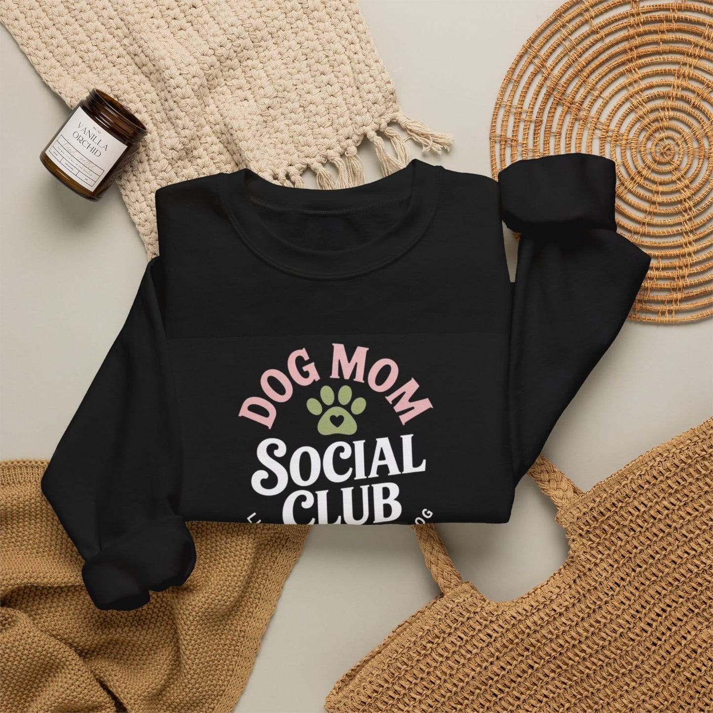 Mom Social Club T-shirt | Paw Print Graphic, Life Is Better With A Dog