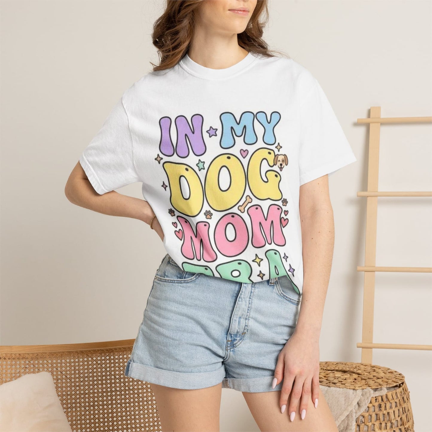 In My Dog Mom Era T-shirt | Pastel Retro Dog Mom Tee