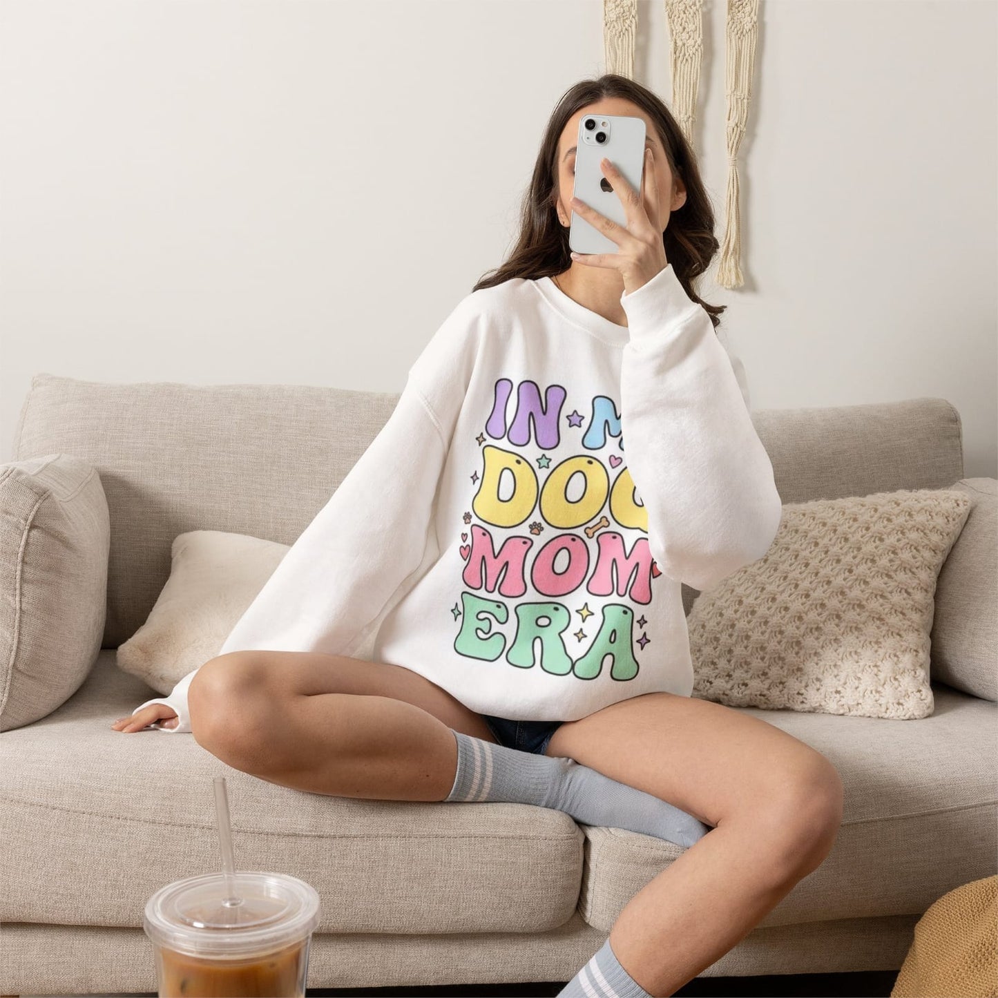 In My Dog Mom Era T-shirt | Pastel Retro Dog Mom Tee
