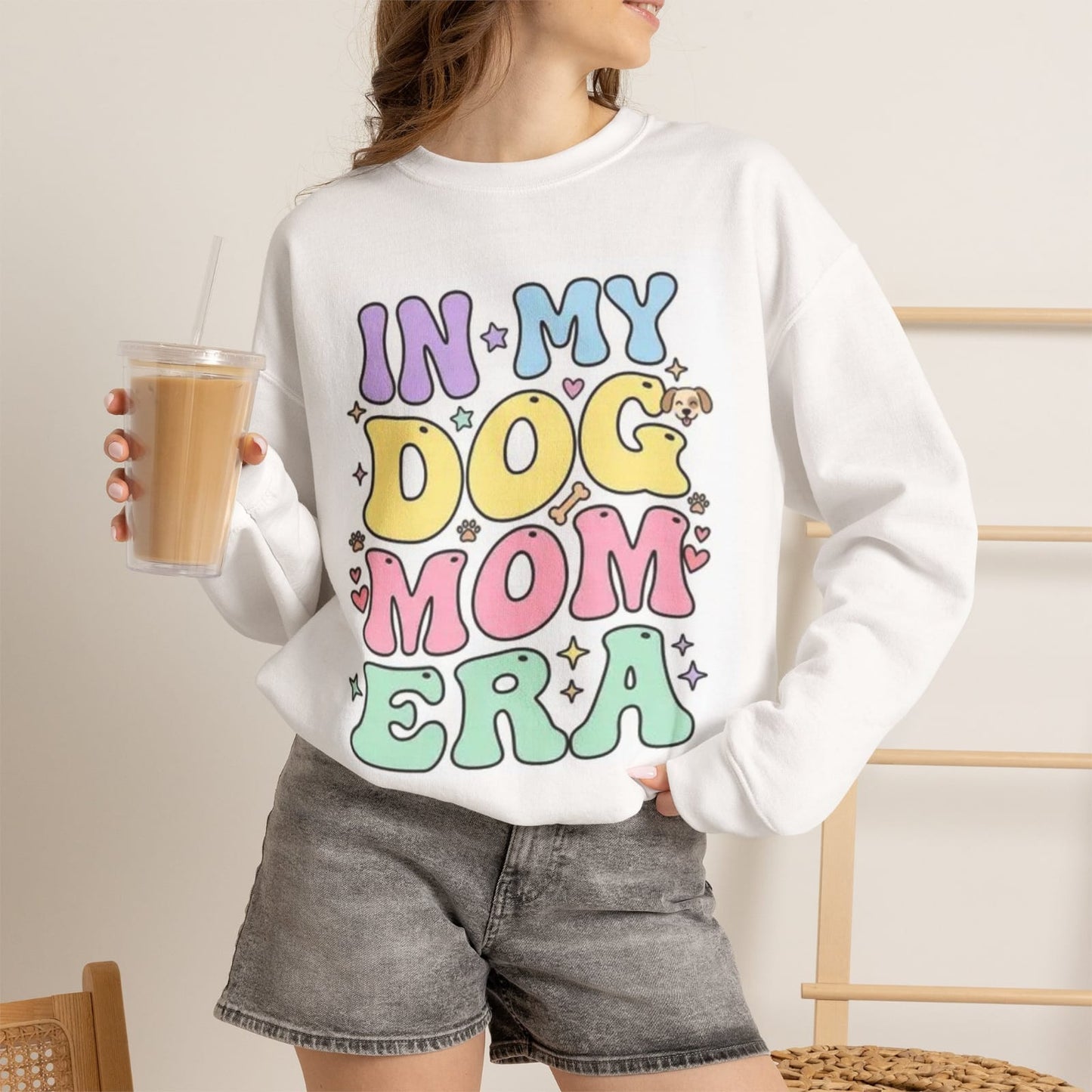 In My Dog Mom Era T-shirt | Pastel Retro Dog Mom Tee
