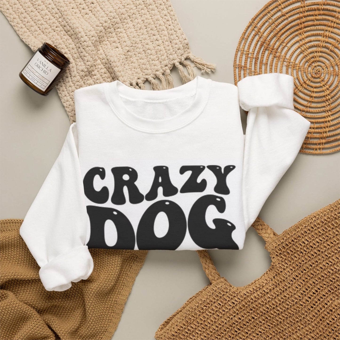 Crazy Dog Lady T-shirt | Retro Bold Lettering