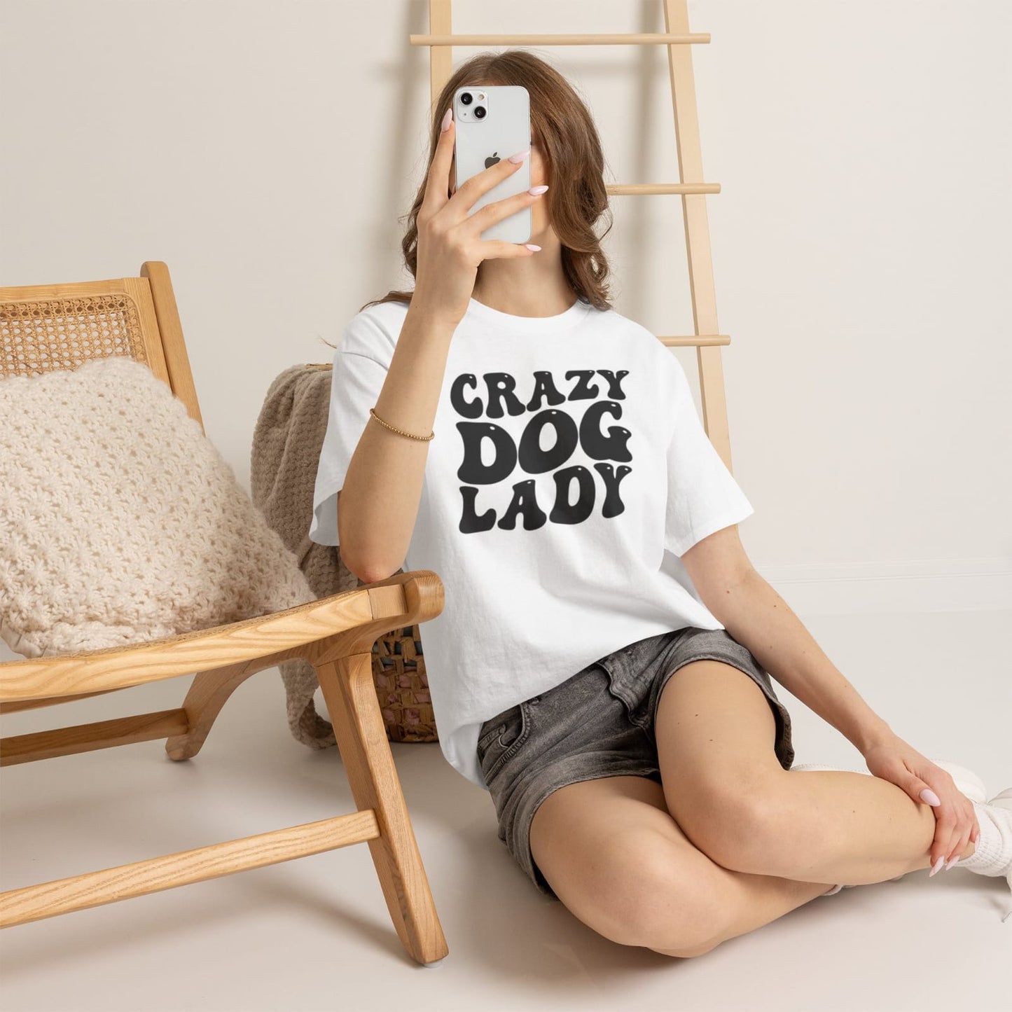 Crazy Dog Lady T-shirt | Retro Bold Lettering