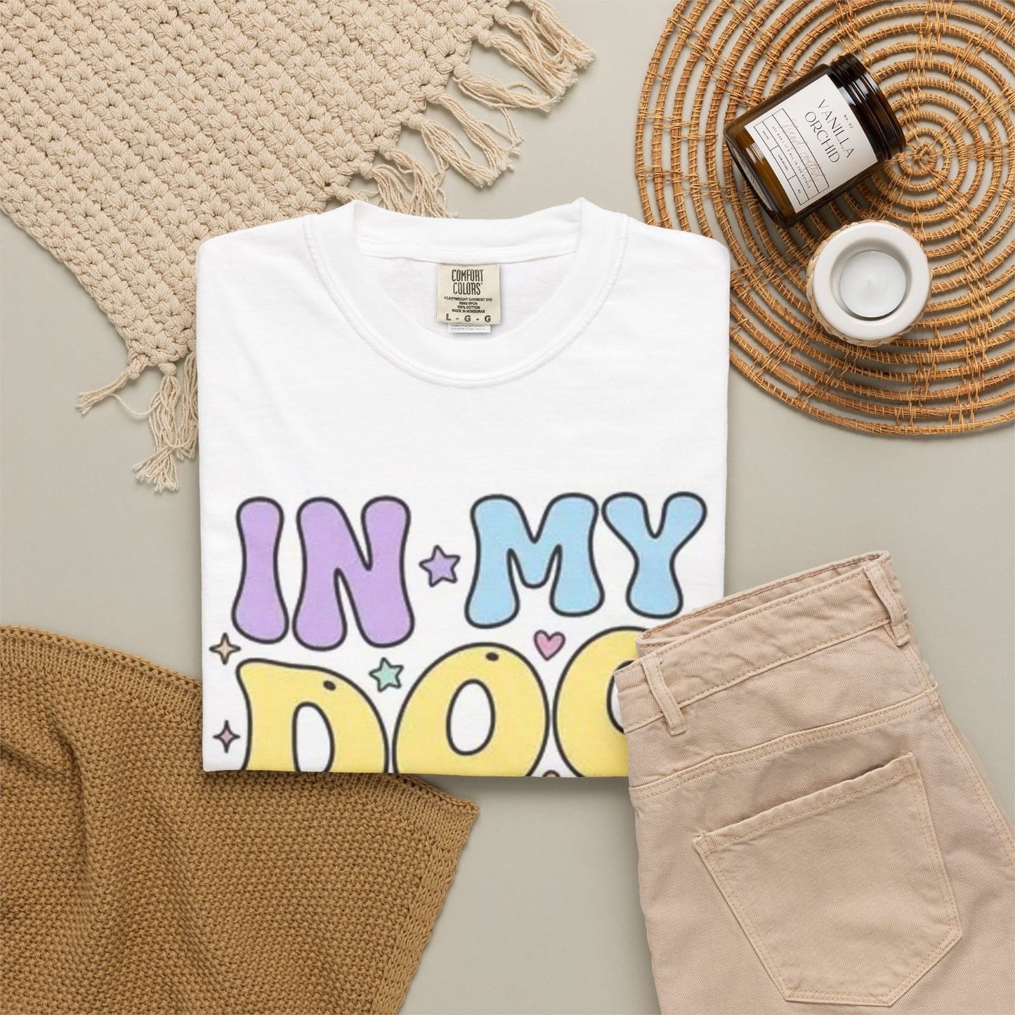 In My Dog Mom Era T-shirt | Pastel Retro Dog Mom Tee