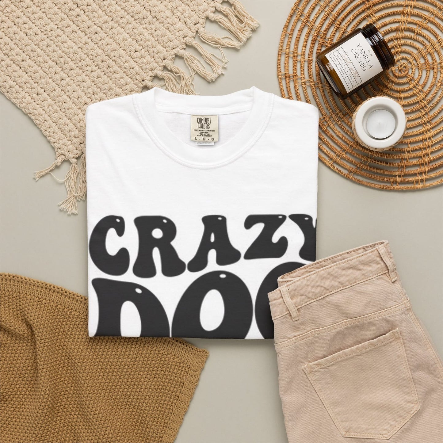 Crazy Dog Lady T-shirt | Retro Bold Lettering